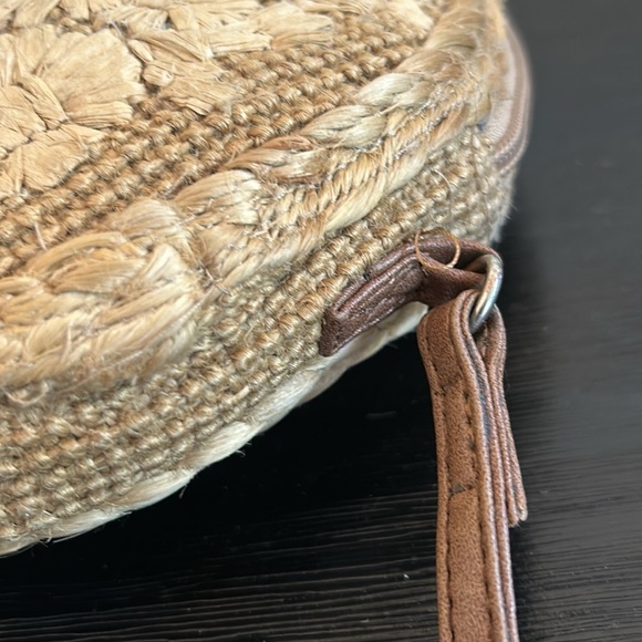 Accessorize London Round Jute Boho Textured Crossbody Bag - Picture 9 of 17